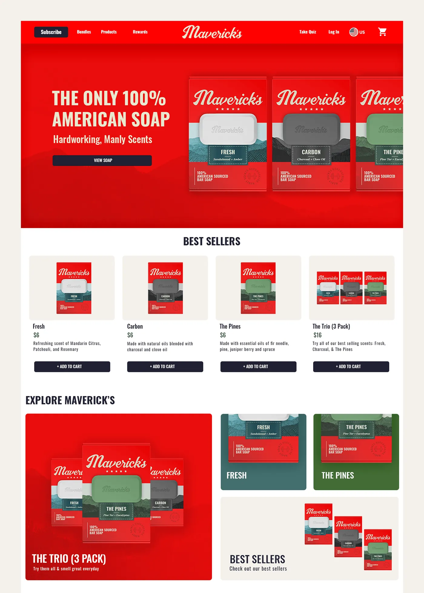 Maverick’s concept: American-sourced bar soap branding and packaging (2)