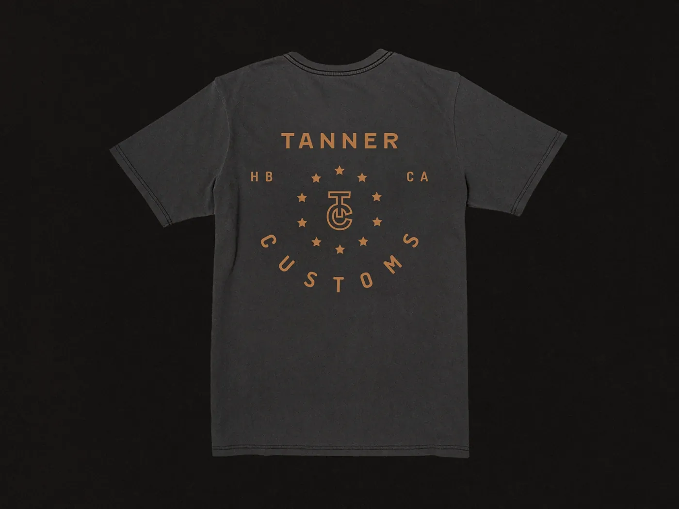 Tanner Customs concept: motorcycle shop badge emblem and brand identity (5)